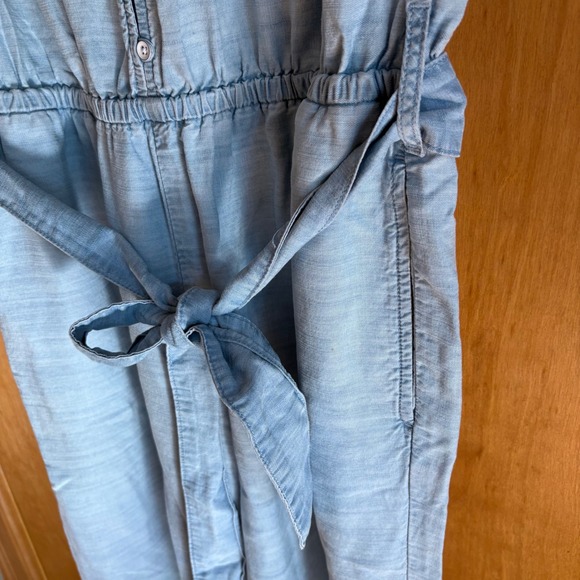 Cloth & Stone Women's Chambray Button Front Jumpsuit - Relaxed Casual - Picture 6 of 8